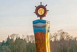 Lillian Pitt Public Artwork, River Guardian