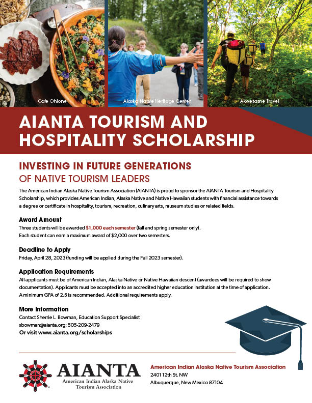 scholarship for tourism and hospitality management 2023
